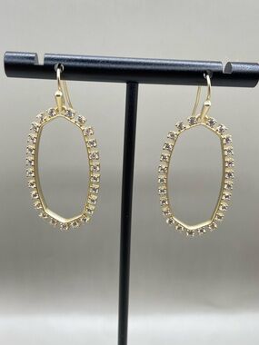 Kendra Scott Open Frame Crystal Elle Earrings
